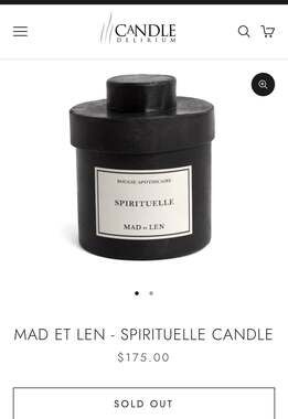 MAD ET LEN 'Spirituelle' Candle